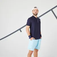 t-shirt tennis manches courtes homme - artengo dry+ bleu marine - artengo