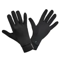 gants de running tactiles homme femme - kiprun warm+ 500 v2 noir - kiprun