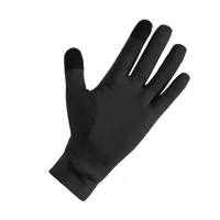 gants de running tactiles homme femme - kiprun warm+ 500 v2 noir - kiprun