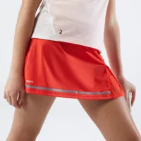 jupe de tennis fille - dry - rouge - artengo