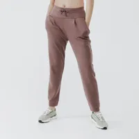 pantalon de running chaud femme - jogging 500 violet - kalenji