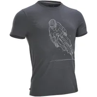 t-shirt made in france - brigade du pavé coureur gris - van rysel