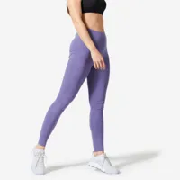 legging slim fitness femme fit+ - 500 violet - domyos