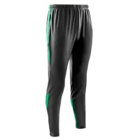pantalon de football viralto club gris carbone et vert - kipsta