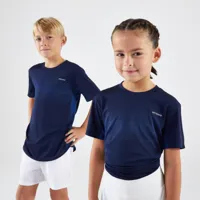 t-shirt de tennis junior - t-shirt light bleu foncé - artengo