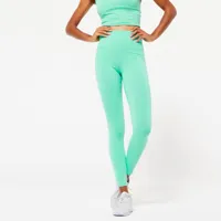 legging fitness femme - 520 vert menthe fraîche - domyos