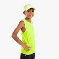 débardeur running sans couture enfant - kiprun light 900 jaune fluo - kiprun