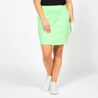 jupe short golf femme - ww 500 vert fluo - inesis