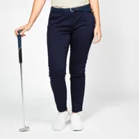 pantalon chino golf coton femme - mw500 bleu marine - inesis
