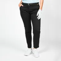 pantalon chino golf coton femme - mw500 noir - inesis