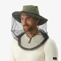 chapeau anti-moustique homme -tropic 900 kaki - forclaz