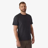 t-shirt resistant 500 noir logo "resistant gear" - solognac
