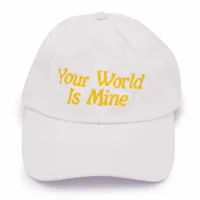 casquette blanche brodée 'your world is mine' mixte nasaseasons