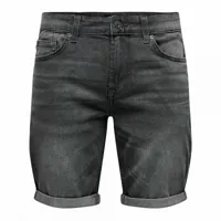short en jean regular 5 poches revers homme only and sons