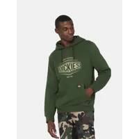 dickies sweat à capuche rockfield homme olive verte size s