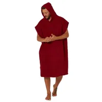 ocean & earth priority lightweight hooded poncho rouge