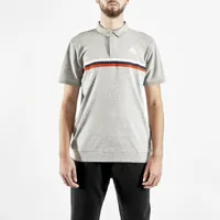 kappa isard authentic short sleeve polo shirt gris l homme
