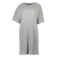 superdry cotton modal short dress gris xs femme