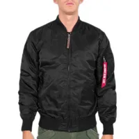 alpha industries ma-1 vf 59 long jacket noir xs homme