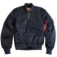alpha industries ma-1 vf 59 long jacket bleu s homme