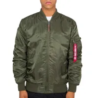 alpha industries ma-1 vf 59 long jacket vert l homme