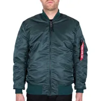 alpha industries ma-1 vf 59 long jacket vert s homme