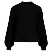 object nova stella cable sweater noir s femme