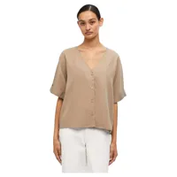 object tilda short sleeve blouse beige 42 femme