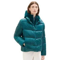 tom tailor 1037566 fabric mix puffer jacket bleu xl femme