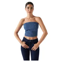 salsa jeans 21007210 bustier sleeveless t-shirt bleu s femme