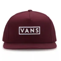 vans easy box snapback cap rouge  homme
