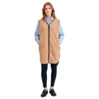 redgreen pile fleece long vest beige 2xl femme