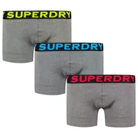 superdry boxer 3 units gris s homme