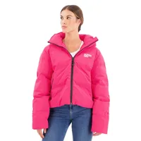 superdry boxy puffer jacket rose xs femme