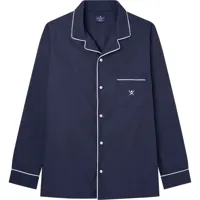 hackett classic long sleeve t-shirt pyjama bleu 2xl homme