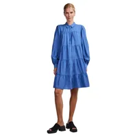 yas pala long sleeve short dress bleu s femme