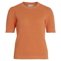 vila dalo short sleeve t-shirt orange xs femme