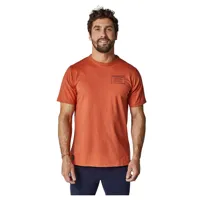 altonadock front and back graphic print short sleeve t-shirt orange 2xl homme
