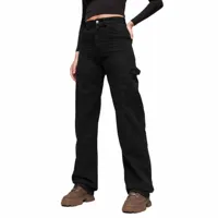 superdry vintage wide carpenter jeans noir 34 / 32 femme