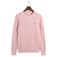 gant cable sweater rose 2xl homme