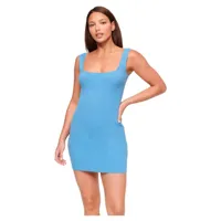 superdry backless knitted sleeveless short dress bleu l femme