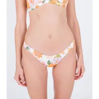 hurley flowerbomb hi cut bikini bottom multicolore l femme