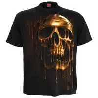 heroes spiral direct dripping gold short sleeve t-shirt doré s homme