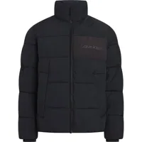 calvin klein crinkle quilt jacket noir s homme