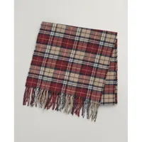 gant multi check scarf rouge  homme