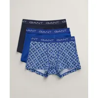 gant pattern boxer 3 units bleu 2xl homme