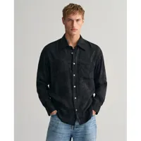 gant rel cupro viscose jacquard short sleeve shirt noir xl homme