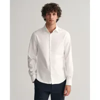 gant slim formal twill long sleeve shirt blanc 3xl homme