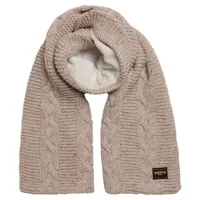 superdry cable scarf beige  homme