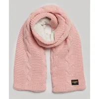 superdry cable scarf rose  homme